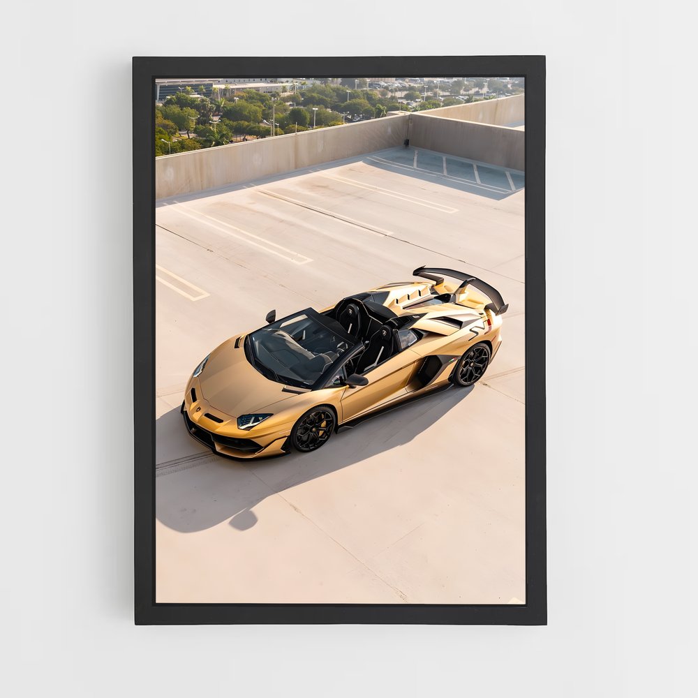 Poster Gold Rush SVJ – affiche Lamborghini (vue 2)